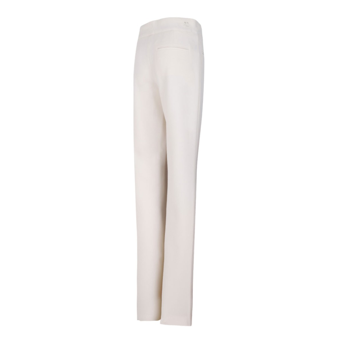 Ivory White Pocket Detail Trousers