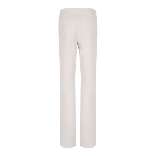 Ivory White Pocket Detail Trousers