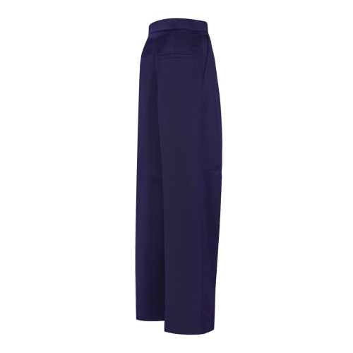 Dark Purple Oversized Low-Waisted Trousers