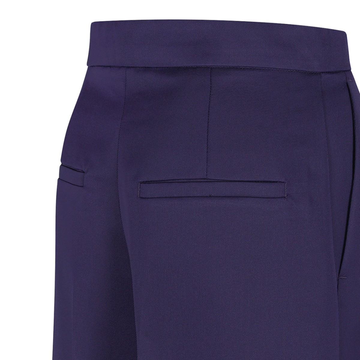 Dark Purple Oversized Low-Waisted Trousers