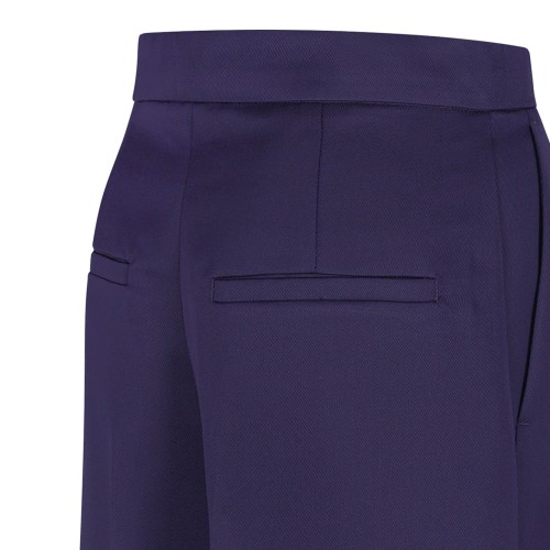 Dark Purple Oversized Low-Waisted Trousers