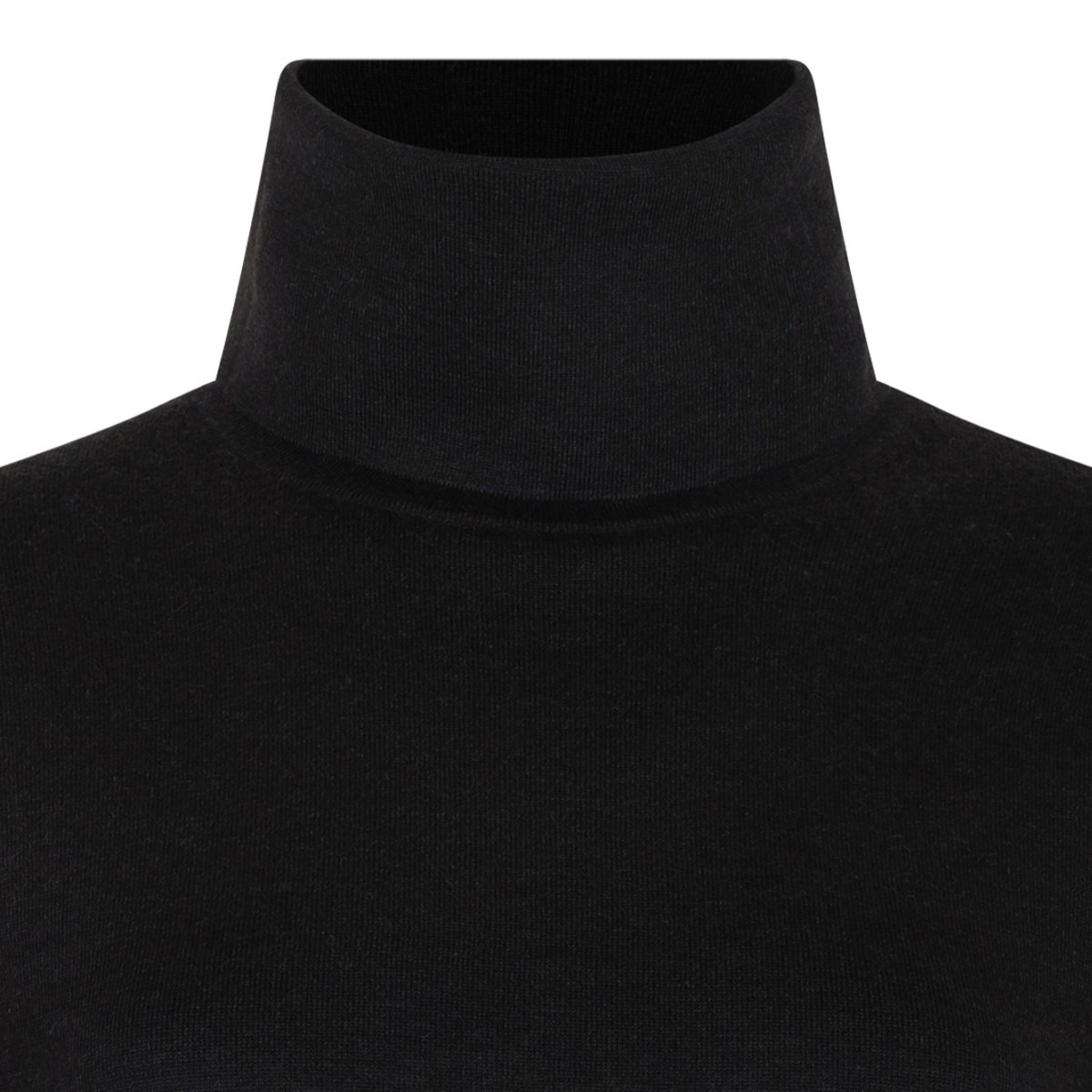 Brown High Neck Knitwear