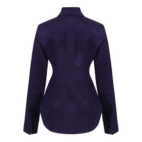 Dark Purple Fitted Shirt 2