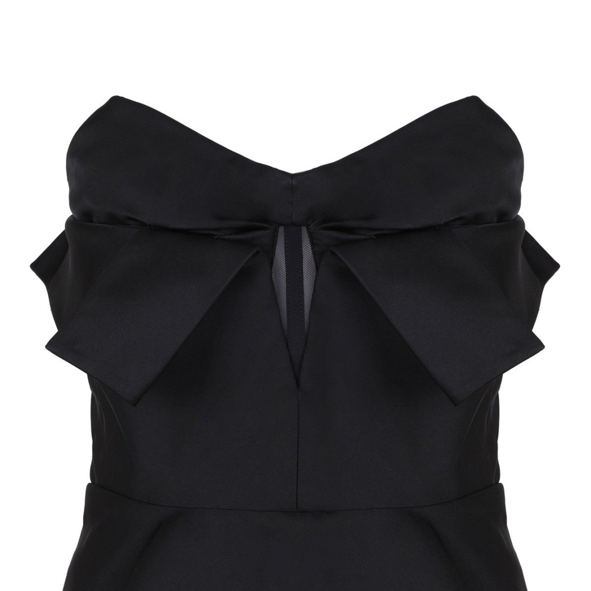 Black Strapless Corset Top