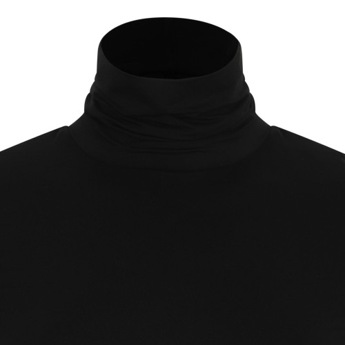 Black Turtleneck Long Sleeve Top