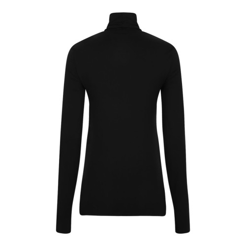 Black Turtleneck Long Sleeve Top