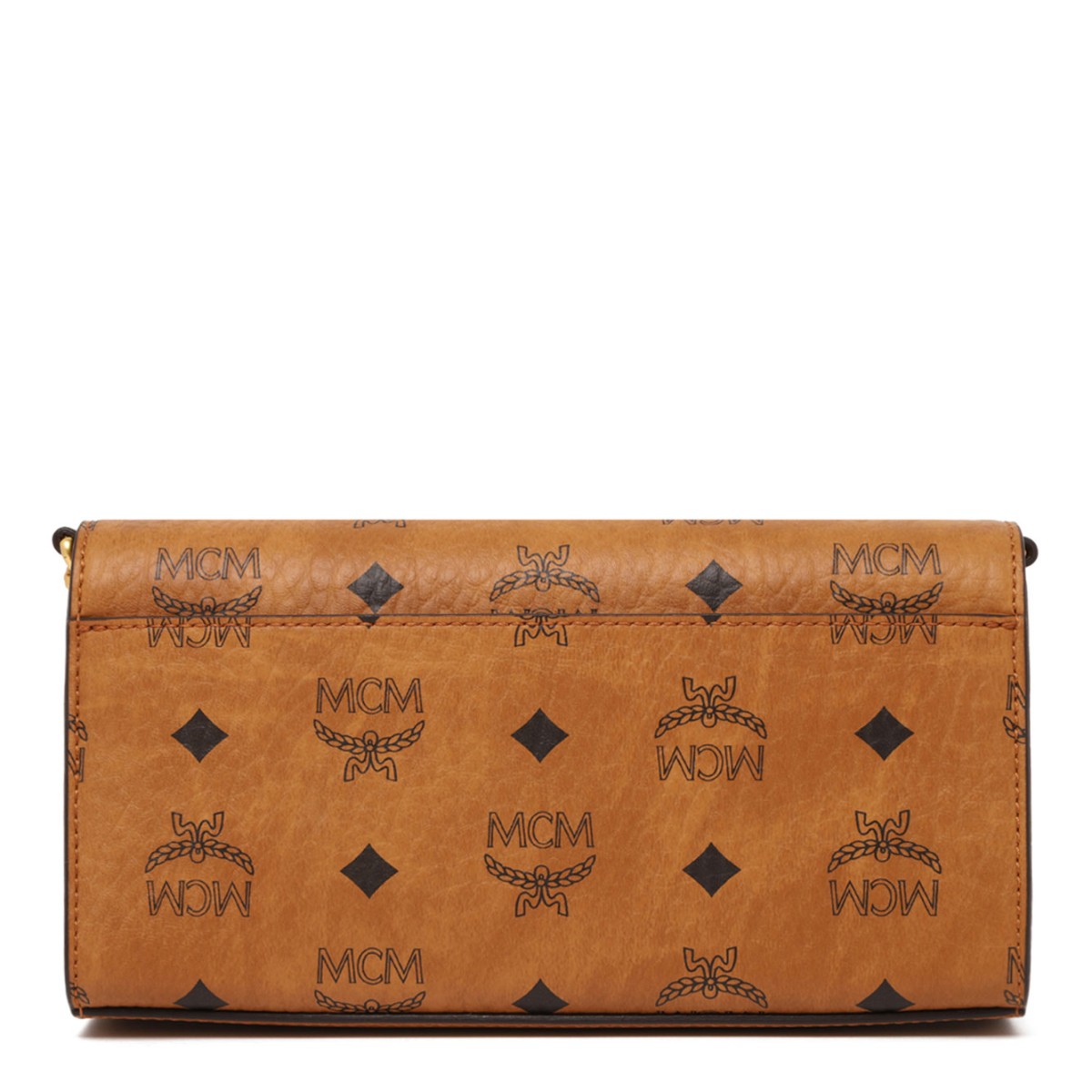 Cognac Aren Shoulder Bag in Visetos
