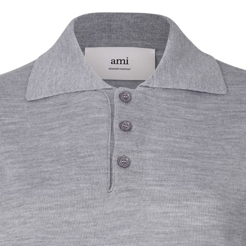 Grey Short Sleeve Polo Shirt