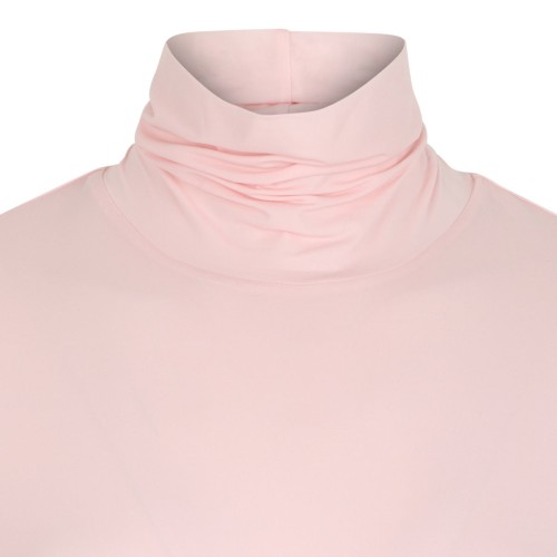 Blush Pink Turtleneck Long Sleeve Top