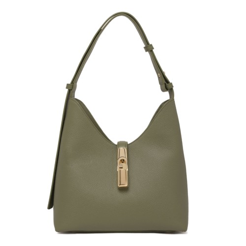 Avocado Leather Shoulder Bag