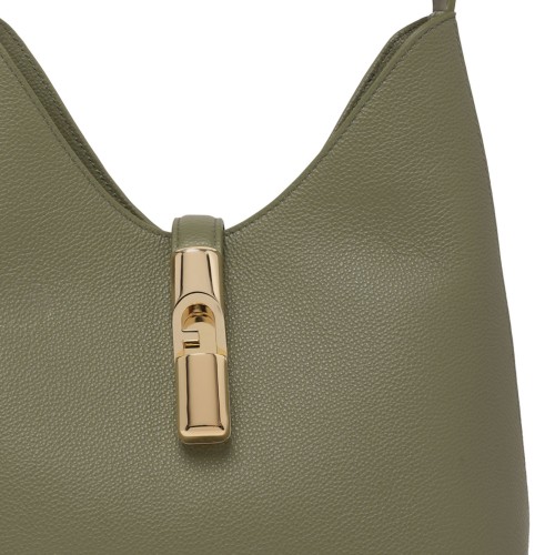 Avocado Leather Shoulder Bag