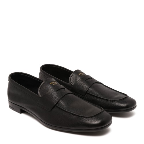 Black Leather Loafers