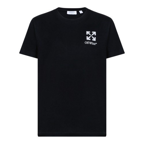 Black Heraldic Arrow Cotton T-Shirt