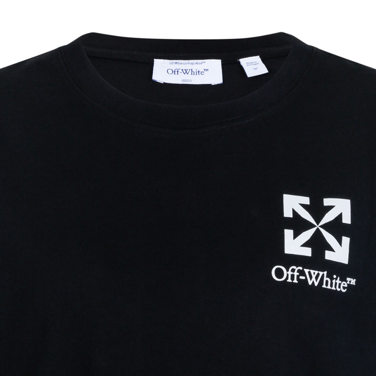 Black Heraldic Arrow Cotton T-Shirt