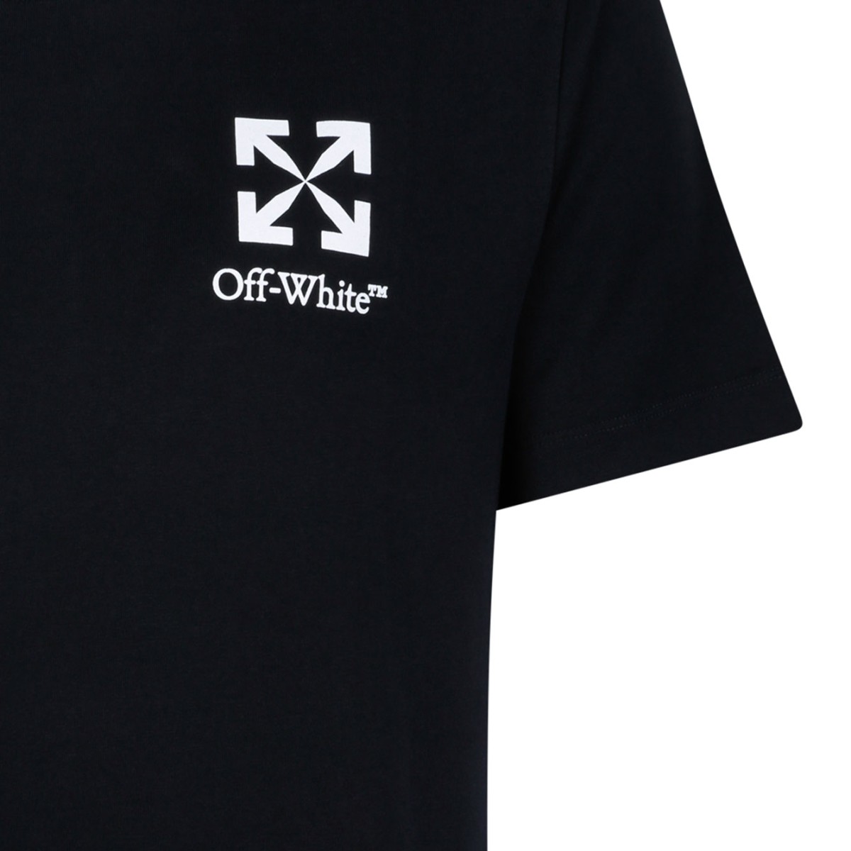 Black Heraldic Arrow Cotton T-Shirt