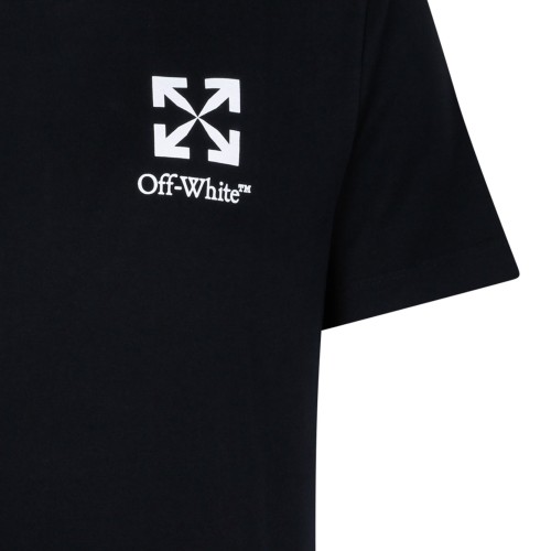 Black Heraldic Arrow Cotton T-Shirt