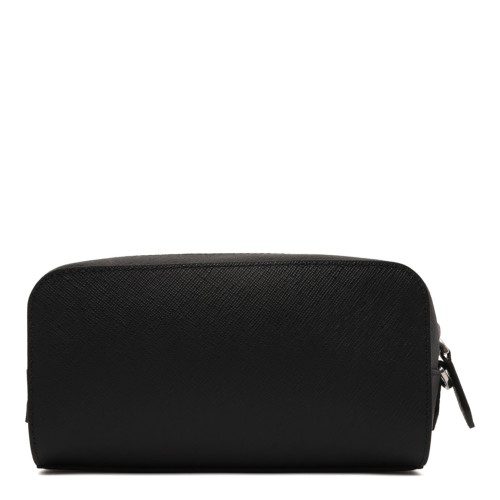 Black Sartorial Leather Pouch 2