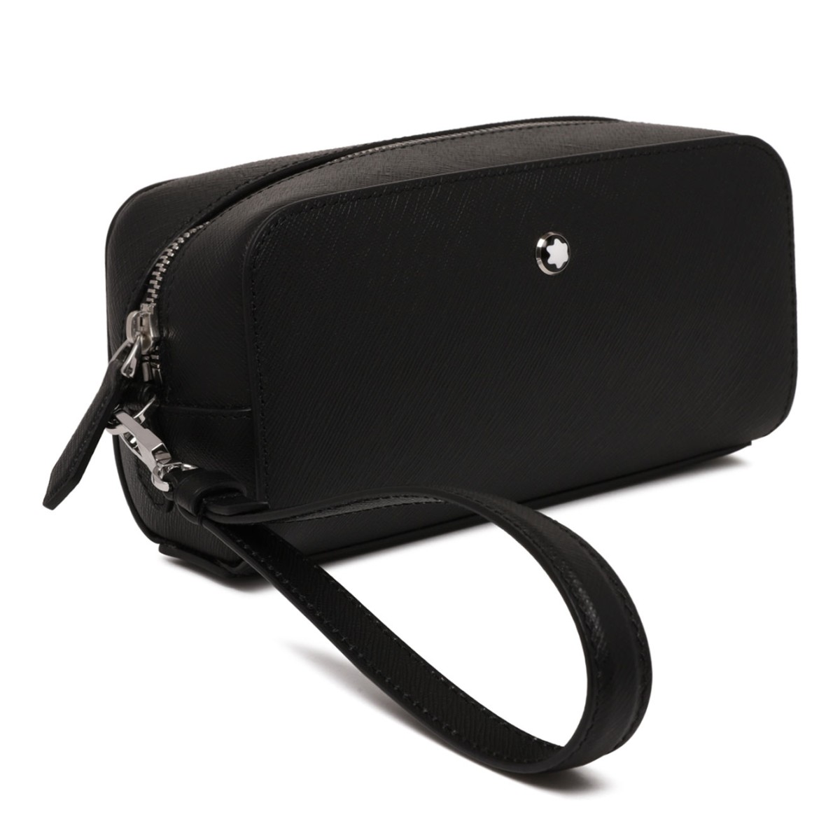 Black Sartorial Leather Pouch