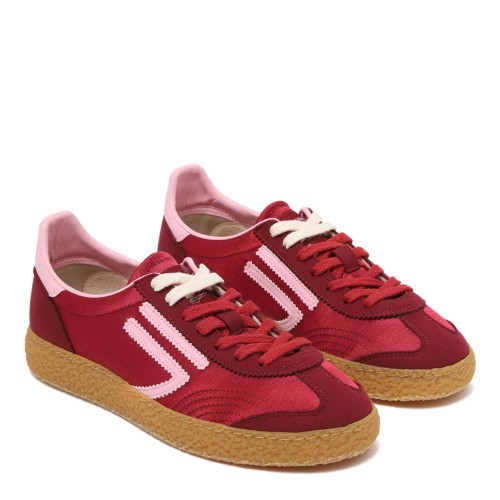 Cherry Juice Low-Top Sneaker In Recycled Materials