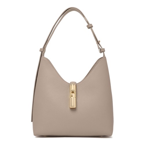 Linen Leather Shoulder Bag