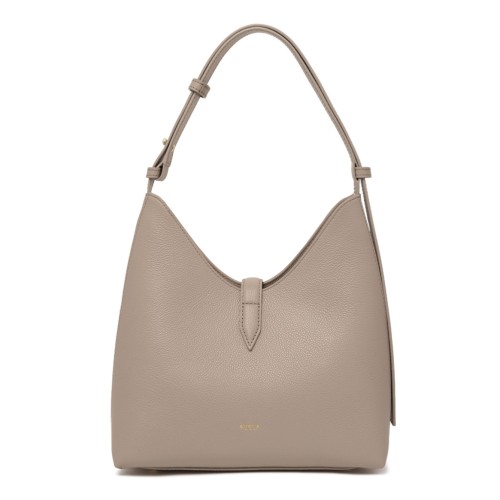 Linen Leather Shoulder Bag