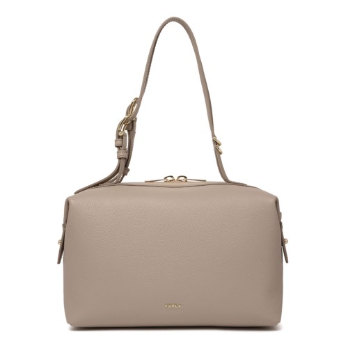 Linen Double Boston Bag