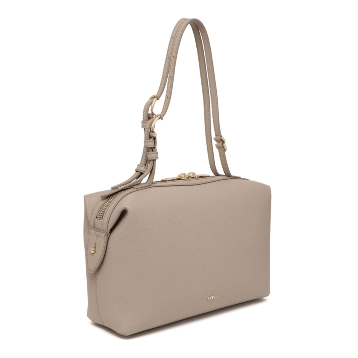 Linen Double Boston Bag