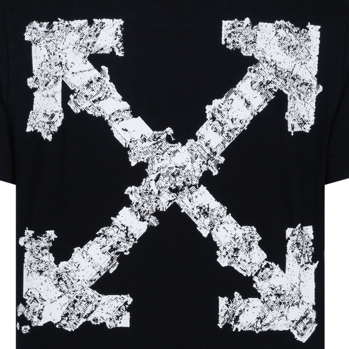 Black Heraldic Arrow Cotton T-Shirt