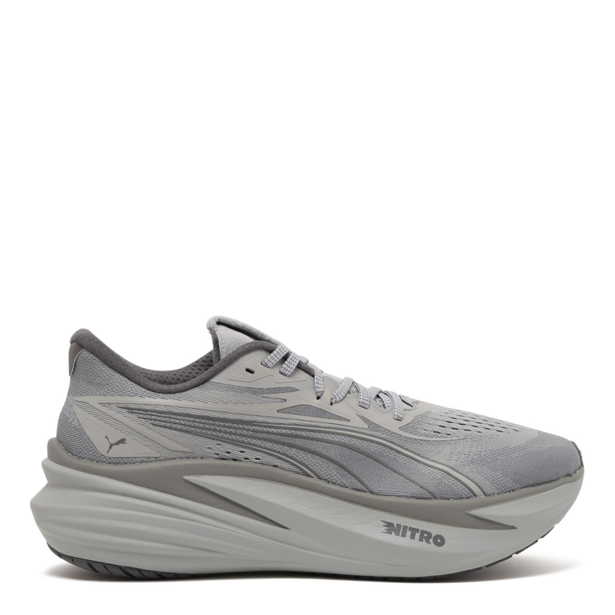 Grey Performance Running Shoes In Technical Mesh