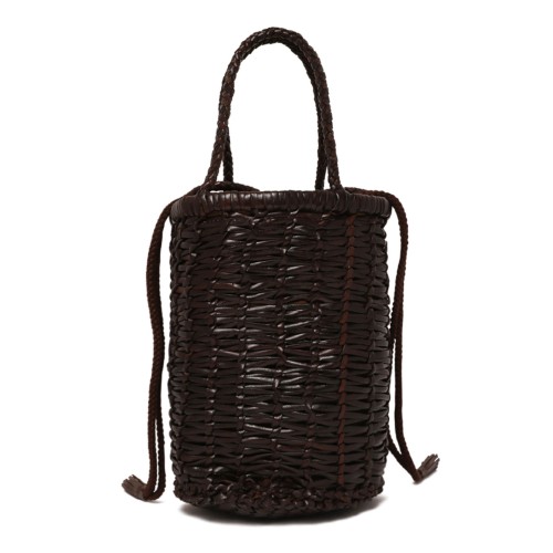 Dark Brown Lina Mini Bucket Bag 2