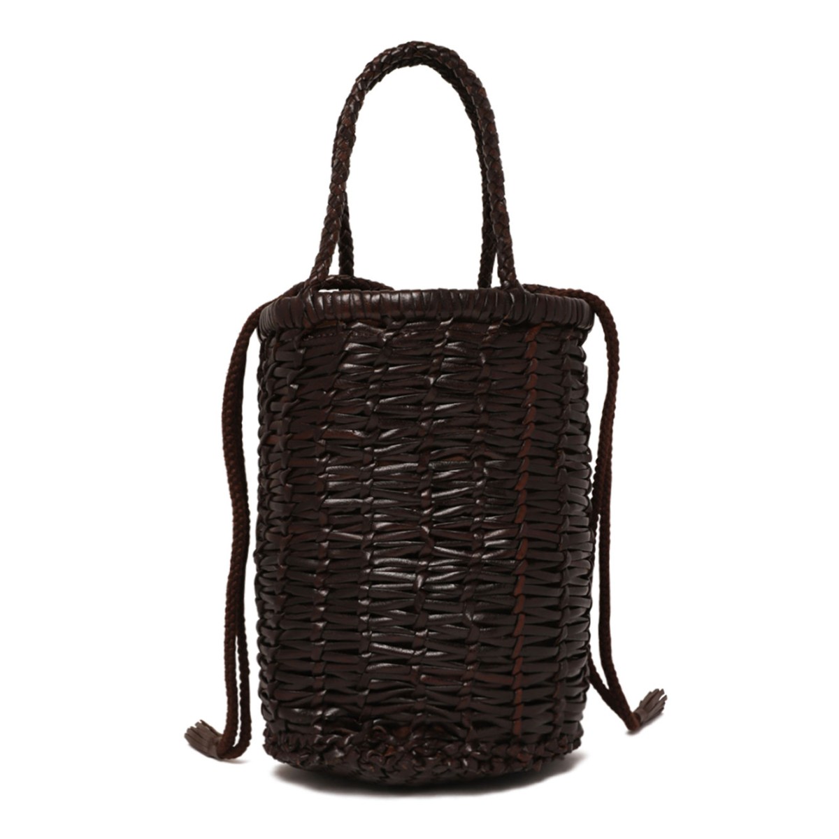 Dark Brown Lina Mini Bucket Bag