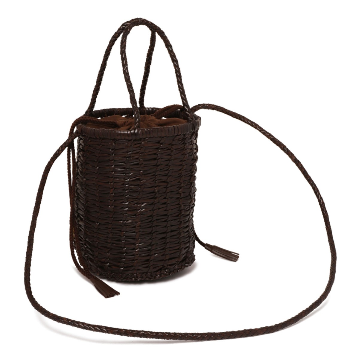 Dark Brown Lina Mini Bucket Bag