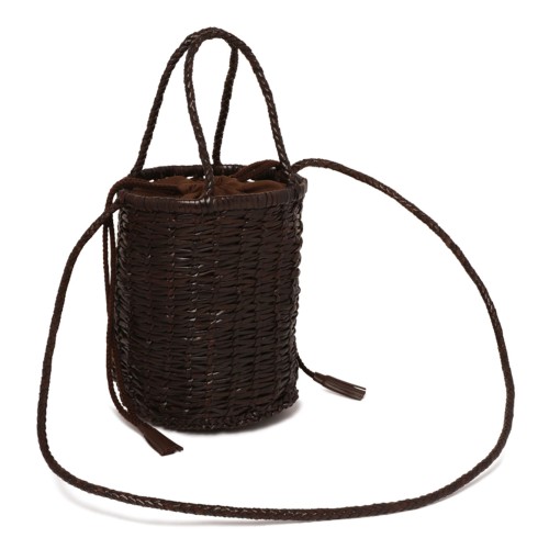 Dark Brown Lina Mini Bucket Bag