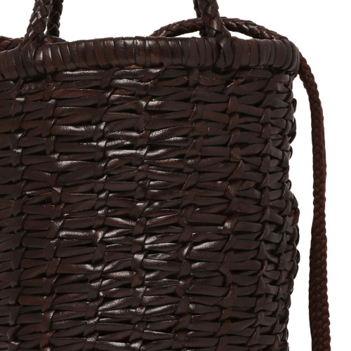 Dark Brown Lina Mini Bucket Bag