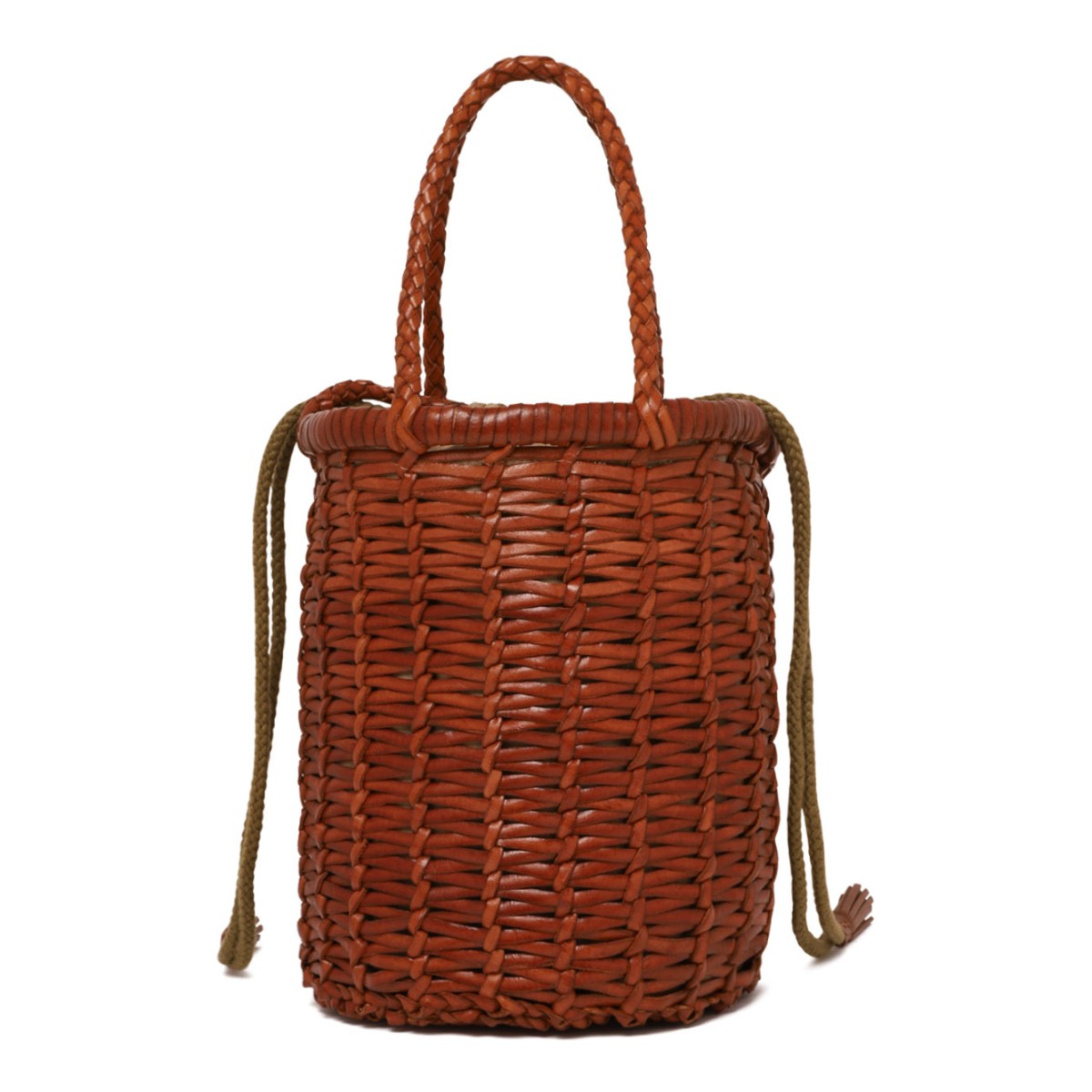Tan Lina Mini Bucket Bag