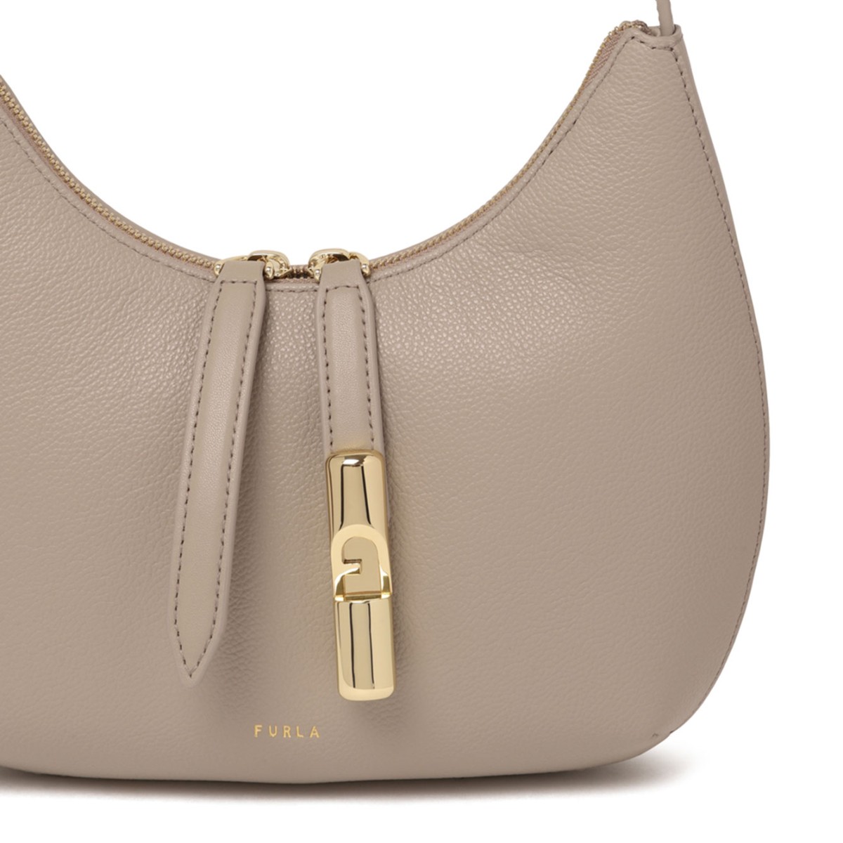 Linen Leather Hobo Bag