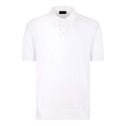 White Cotton Polo Shirt
