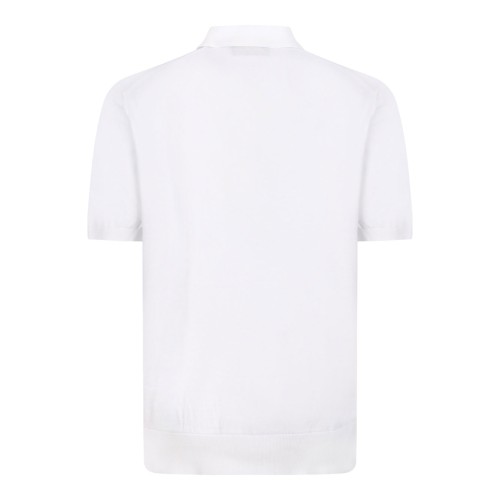 White Cotton Polo Shirt