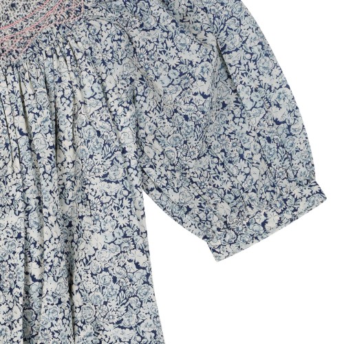 Floral Smocked Dress In Cotton