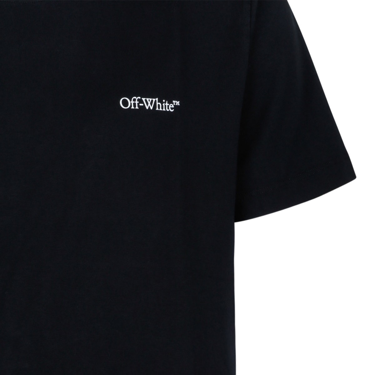 Black Cotton Logo Printed T-Shirt