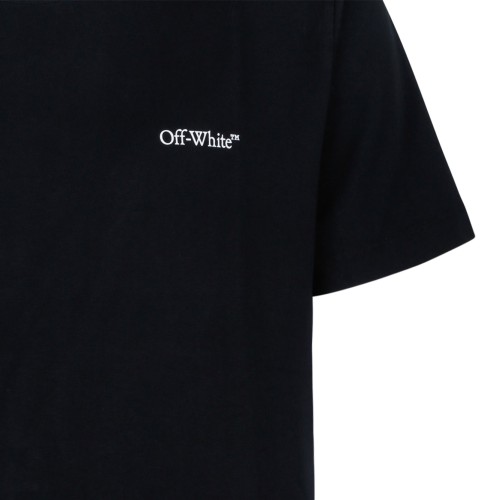 Black Cotton Logo Printed T-Shirt