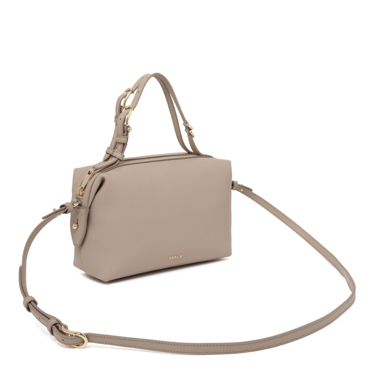 Linen Double Boston Bag