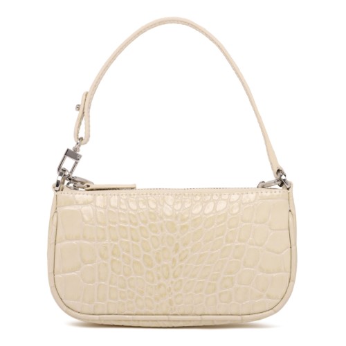 Cream Rachel Crocodile Effect Mini Hand Bag
