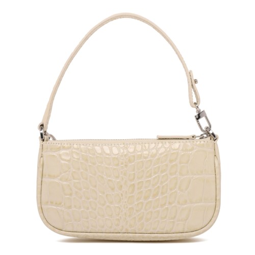 Cream Rachel Crocodile Effect Mini Hand Bag 2