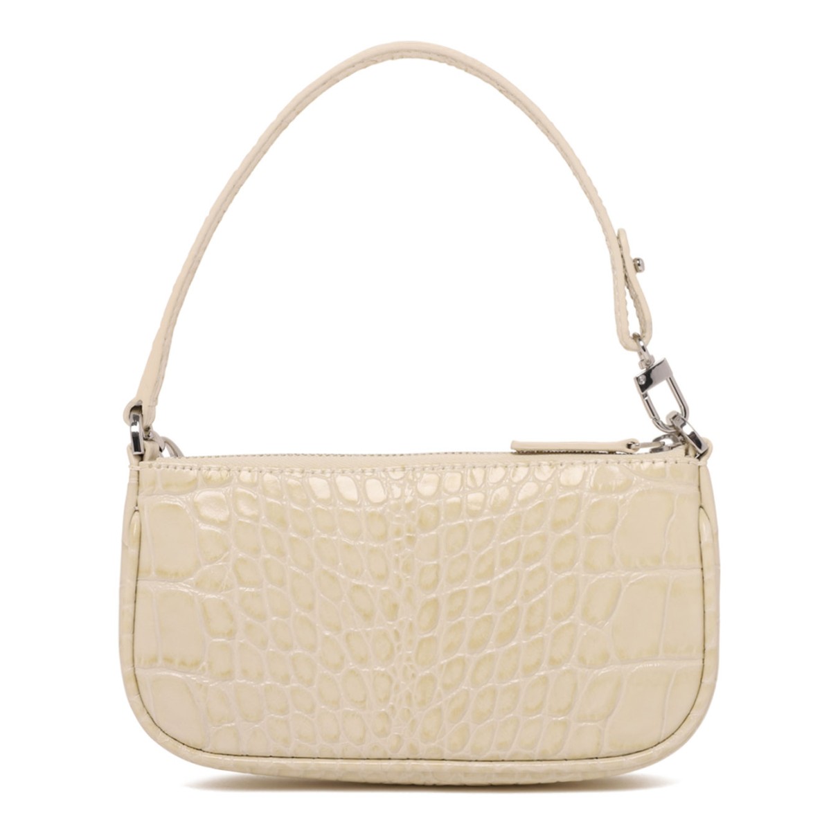 Cream Rachel Crocodile Effect Mini Hand Bag