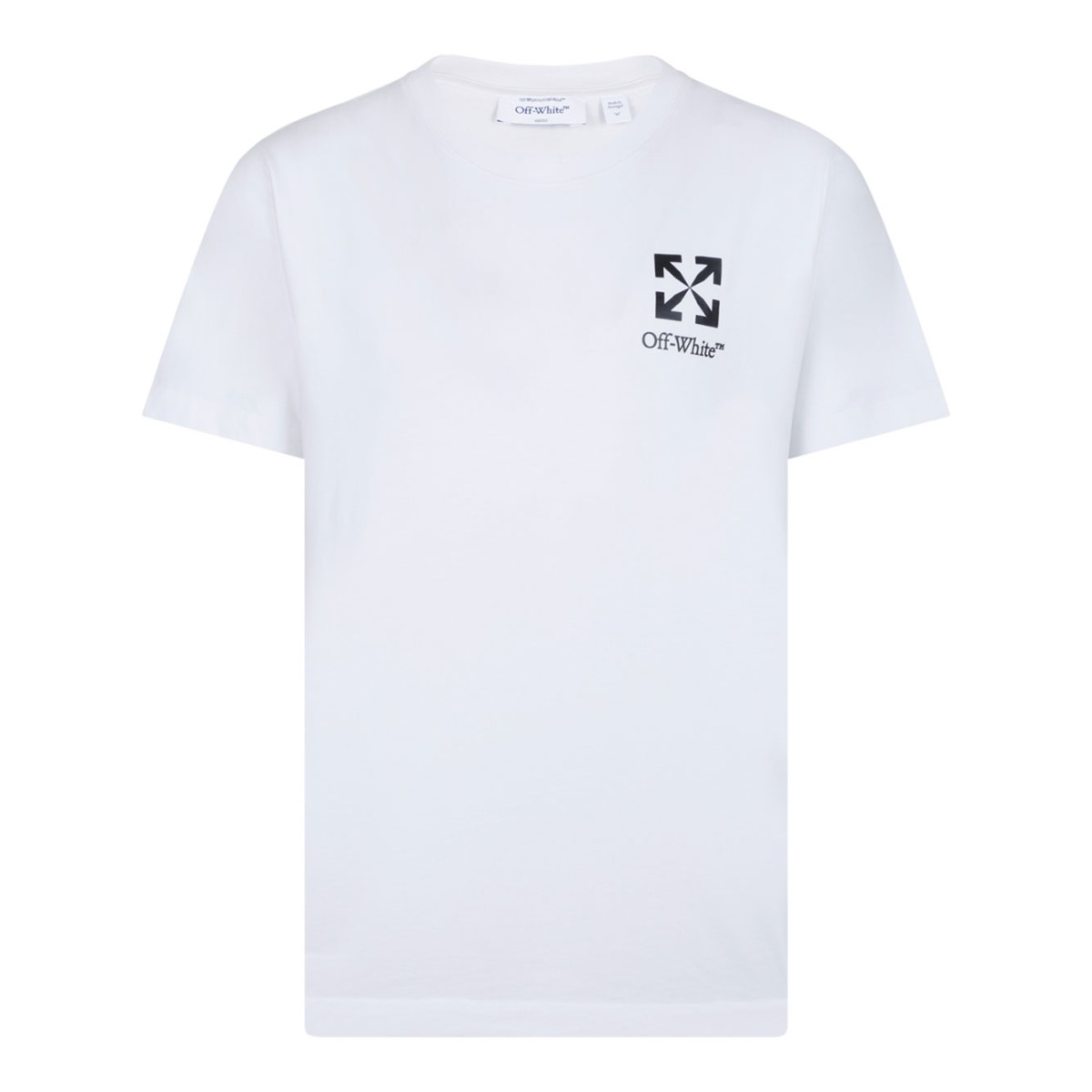 White Heraldic Arrow Cotton T-Shirt