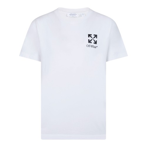 White Heraldic Arrow Cotton T-Shirt