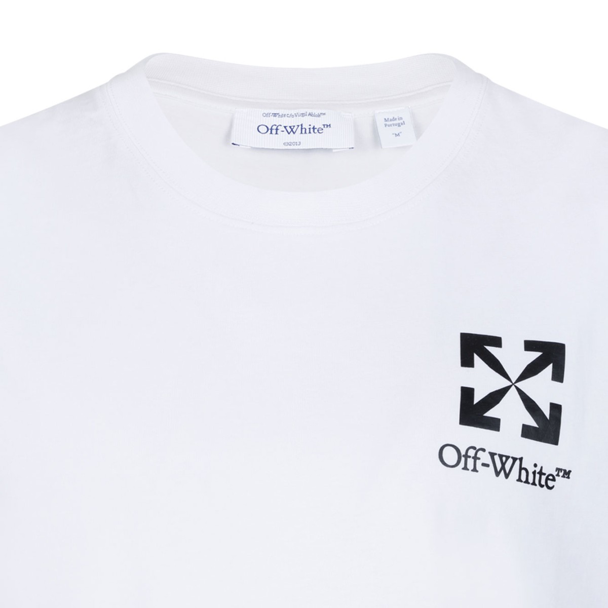 White Heraldic Arrow Cotton T-Shirt