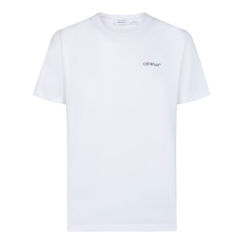 White Heraldic Arrow Cotton T-Shirt