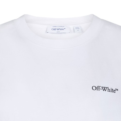 White Heraldic Arrow Cotton T-Shirt